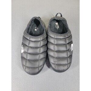 North Face ThermoBall Shoes Womens Size 10 Black Faux Fur Slippers Quilted Warm